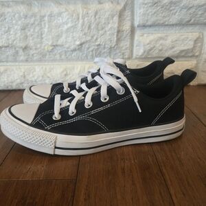 Converse Black and White Low-Top Sneakers